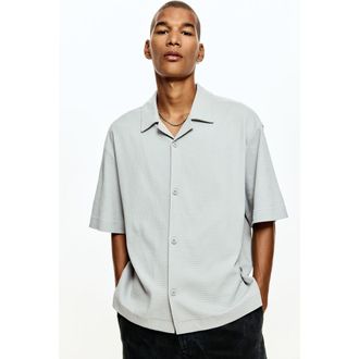 H&M Loose Fit Shirt in Light Gray at Nordstrom, Size Xx-Large