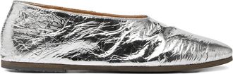 Mars&egrave;ll Ballerine Coltellaccio in pelle metallizzata - Argento