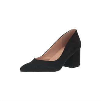NYDJ Womens Solimar Suede Heels In Black Suede