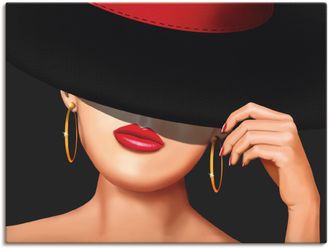 Artland Leinwandbild »Die Lady von der Rennbahn« Frau 1 Stk. tlg. als Leinwandbild, Wandaufkleber in verschied. Grössen