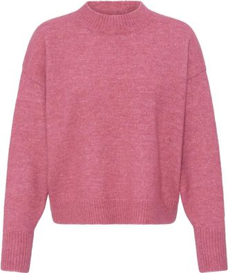 Ichi Maglieria Girocollo - - Knitwear - Donna - Viola - XL