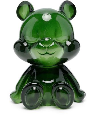 Linda Farrow Eko holiday bear (12 cm x 16 cm) - Green