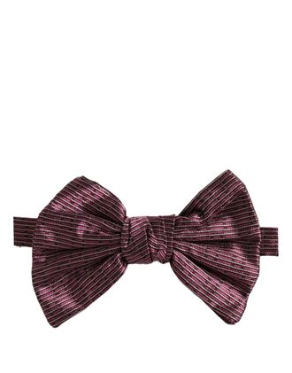 Dolce & Gabbana Silk Bow Tie - Maroon