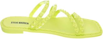 Steve Madden Skyler-J Slider - Dames - Sandalen - Groen - 41 EU - Schoenen