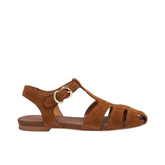Frau Flat Sandals, female, Brown, Size: 11 US Fisherman Sandal