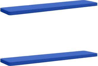vidaXL Cojines Para Banco De 2 Piezas Vught 2 Uds. 100% Poli&eacute;ster Vidaxl