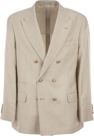 Brunello Cucinelli Heren, Jassen, Beige, Maat: XL Linnen