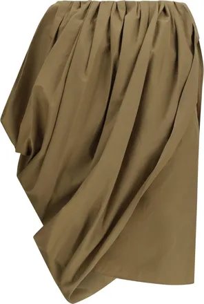 Chlo&eacute; Womens Skirt Amber Olive Cotton