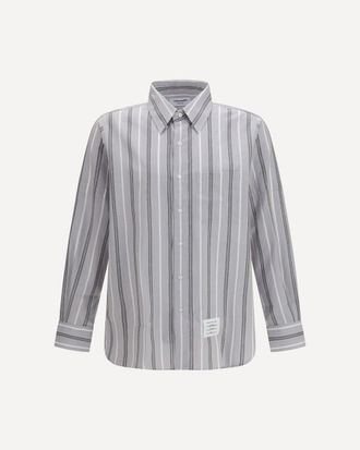 Thom Browne Madras striped armband Shirt Male 2