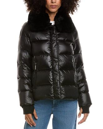Dawn Levy Vera Down Fur Trim Jacket