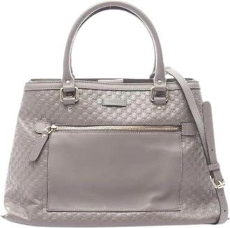 Gucci Pre-owned Micro Guccissima Leather 2way Handbag - Dames - Vintage Handtas - Grijs - ONE Size - Leer - Vintage