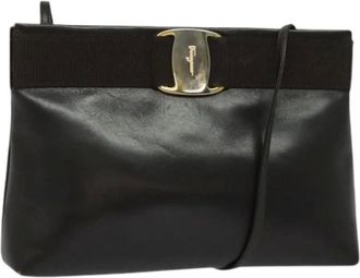 Ferragamo Pre-owned Cross Body Bags, female, Brown, Size: ONE SIZE Pre-owned Leather shoulder-bags