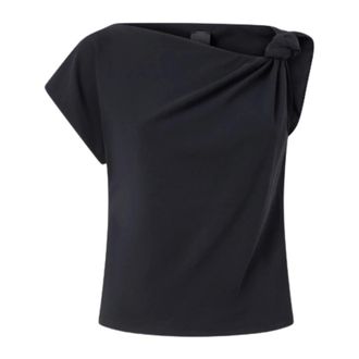 Pinko Blouses, female, Black, Size: M Marlena Top