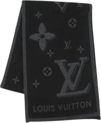Louis Vuitton Pre-owned Scarves, unisex, Black, Size: ONE SIZE Pre-owned Wool Scarf