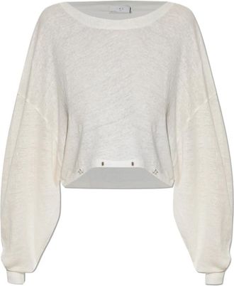 Iro Destinee Top - Dames - Blouses - Beige - XS - Leer - Overhemden