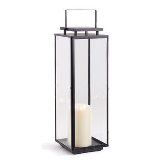 Napa Home & Garden Alden Lantern in Black at Nordstrom, Size Large
