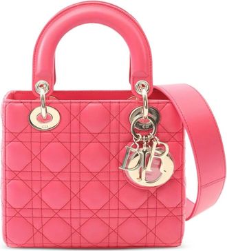 Dior Borsa a mano Cannage two-way Lady Dior piccola anni 2010 - Rosa