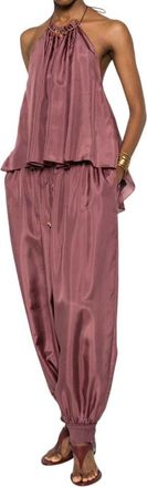 Zimmermann Purple Halter Neck Top