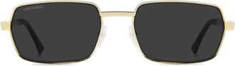 Dsquared2 Sunglasses, unisex, Yellow, Size: 58 MM Rectangular Sunglasses
