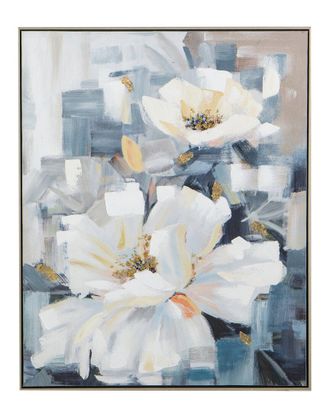 A&B Home Blooming Florals Framed Hand-Painted Wall Art