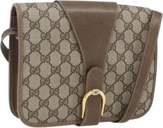 Gucci Pre-owned Cross Body Bags, female, Beige, Size: ONE SIZE Pre-owned Plastic Cross Body Bag