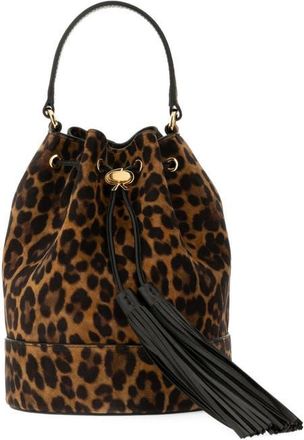 Gianvito Rossi Sienna Crossbody Bag in Leopard Print Suede at Nordstrom