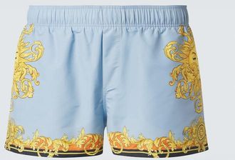 Versace Printed swim trunks