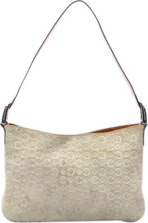 Celine Pre-owned Suede Shoulder Bag - Dames - Vintage Schoudertas - Beige - ONE Size - Leer - Vintage