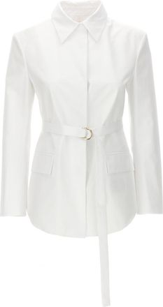 Valentino Garavani White Valentino Belt Jacket