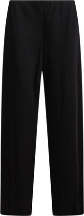 Vince Straight Trousers, female, Black, Size: S Satin Wide Leg Trousers