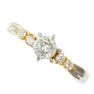 C&A Platinum Yellow Gold Yellow Gold (18K) Platinum 900 Band Ring (Pre-Owned)
