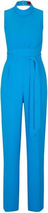 HUGO BOSS Hugo Dames Kisuse Polyester Blend Jumpsuit (Blauw)