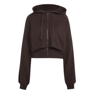 adidas SST Double Front Hoody - Dames - Hoodies - Bruin - L - Katoen - Hoodies & sweatvesten