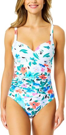 Anne Cole Drape Front Underwire One-Piece