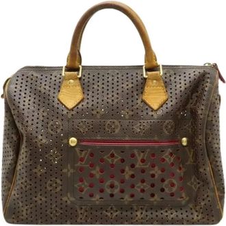 Louis Vuitton Pre-owned Monogram Perforated Speedy 30 Handtas - Dames - Vintage Handtas - Bruin - ONE Size - Vintage