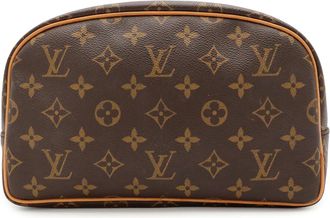 Louis Vuitton Brown Monogram Canvas Pvc Coated Canvas Clutch Bag Pouch (Pre-Owned)