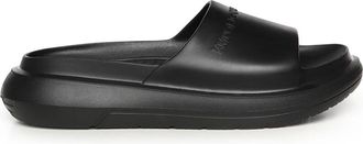 Emporio Armani Monobloc Sandalen met Logo - Heren - Sandalen - Zwart - 40 EU - Schoenen