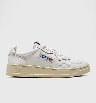 Autry Medalist Low-Top Bicolor Leather Sneakers