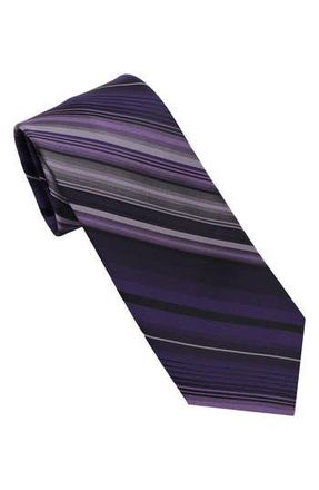 DKNY Bold Stripe Tie in Black /Purple at Nordstrom Rack