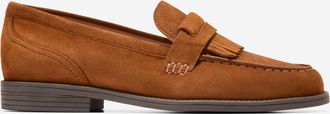 Cole Haan Womens Stassi Kiltie Loafers - Brown Size 10.5