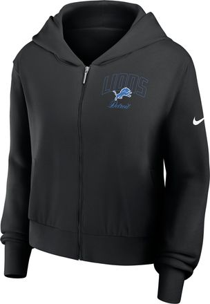 Nike Detroit Lions Primetime Nike Womens NFL Full-Zip Hoodie in Black | 035D00A9J-VM3