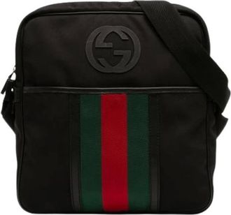 Gucci Pre-owned Borsa a Tracolla in Nylon - - Pre-owned - Donna - Nero - ONE SIZE