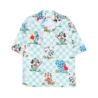 Kenzo Short Sleeve Shirts, male, Multicolor, Size: XL Short Sleeve Shirt