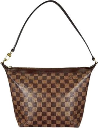 Louis Vuitton Pre-owned Damier Canvas Handbag - Dames - Vintage Schoudertas - Bruin - ONE Size - Vintage