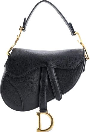 Dior Saddle Handbag Leather Mini shoulder bag - Zwart