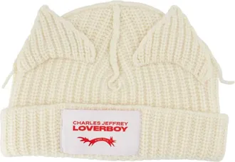 Charles Jeffrey Loverboy LOVERBOY by Charles Jeffrey, Beanies, unisex, White, Size: ONE SIZE Chunky Ears Beanie