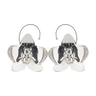 Casablanca Orchid Ear Cuff - Dames - Oorbellen - Grijs - ONE Size - Accessoires
