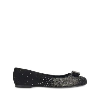 Ferragamo Ladies Black Flats, US Size 6.5