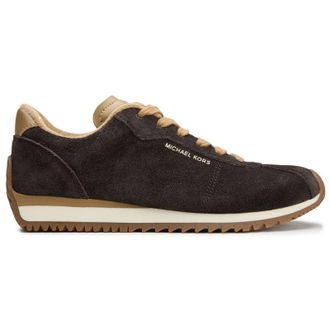 Michael Kors Womens Rhodes Trainers - Brown Suede - Size UK 6.5