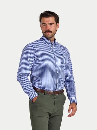 Raging Bull Classic Long Sleeve Gingham Shirt in Navy at Nordstrom, Size Xxx-Large